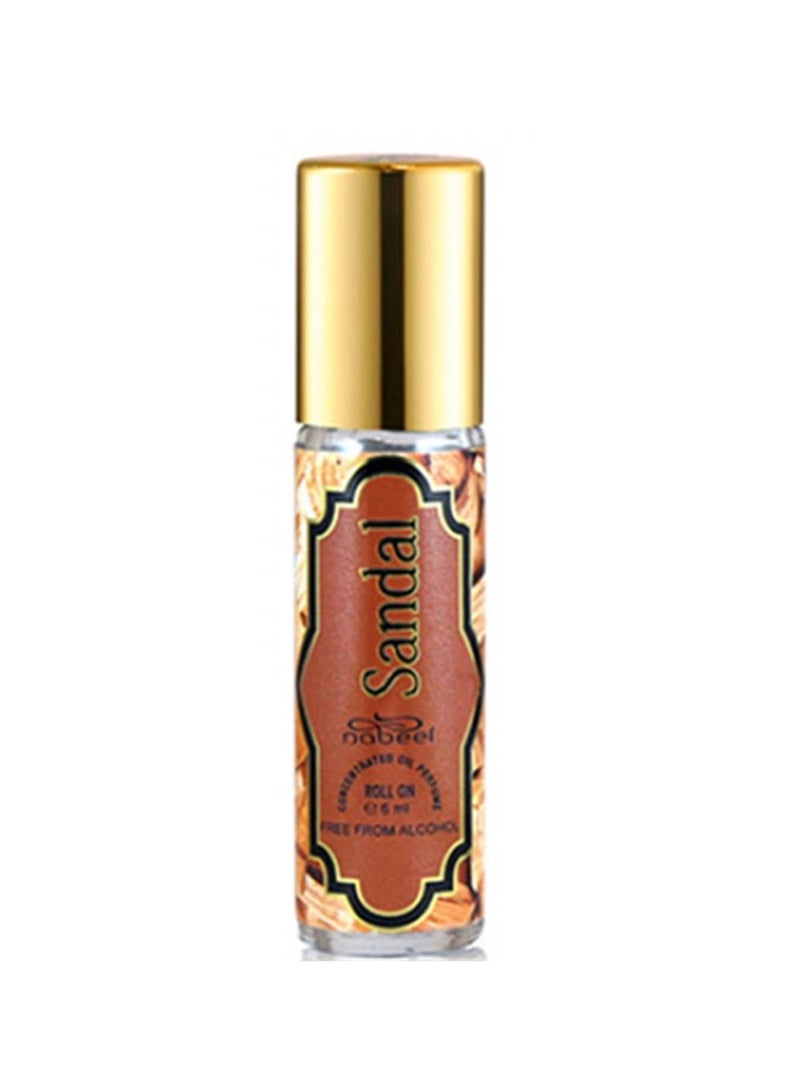 Nabeel 4 Pcs Nabeel Sandal Pure Alcohol-Free Roll On Oil Perfume 6ML Long-Lasting Woody Sandalwood Attar for Men & Women - Image 4